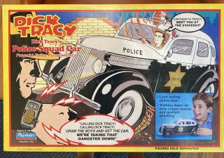 1990 Playmates Dick Tracy Police Squad Car Misb