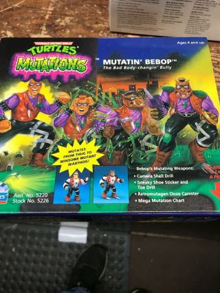 Tmnt 1992 Teenage Mutant Ninja Turtles Mutations Mutatin Bebop Rare
