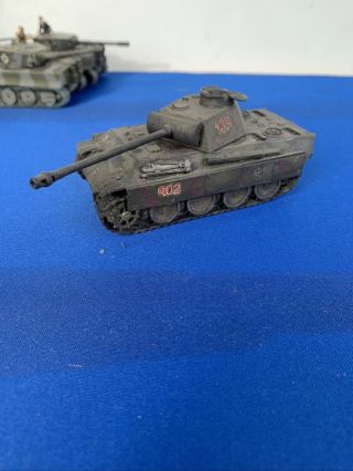 1:72 Model Built Model Wwii German Panther Tank Painted 3.  4”