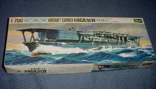 Hasegawa 1/700 Kaga Ww2 Japanese Aircraft Carrier Builders Special A Started Kit