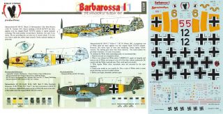 Eagle Strike Decals 1/48 Messerschmitt Bf 109e/f - 2 2.  /jg 54 8.  /jg 77 (luftwaffe)