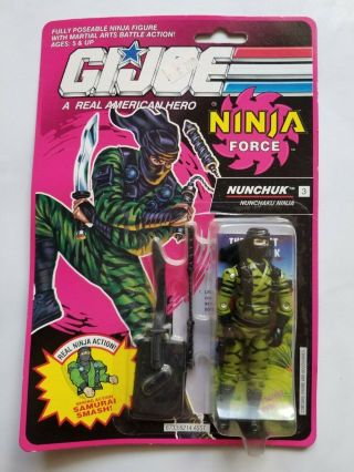 Gi Joe Nunchuk.  Nunchaku Ninja.  Ninja Force.  1991.