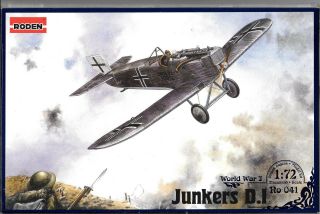 Roden Ww I Junkers D.  I (short Fuselage) In 1/72 036 1st All Metal Fighter,  St
