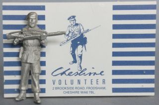 Cheshire Volunteer Ww2 British Infantry 50mm White Metal Kit Figure