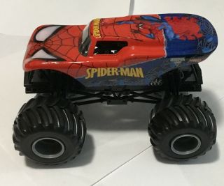 Mattel Hot Wheels 2014 Monster Jam 1:24 Scale Off - Road Spider - Man Die - Cast Truck