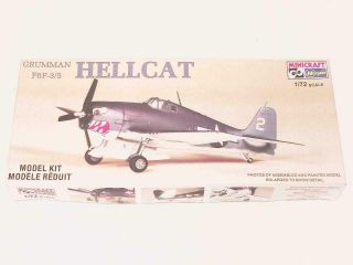 1:72 Hasegawa Minicraft Grumman F6f - 3/5 Hellcat Scale Plastic Model Kit 1165