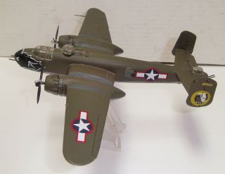 Pro Built Plastic Model Kit Ww2 B - 25 Mitchell Bomber