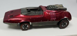 Very Rare Vintage 1969 Mattel Hot Wheels Redline Peeping Bomb In Red