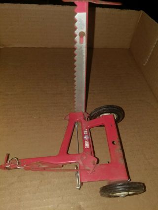 Vintage Red Tru Scale Tractor Sickle Bar Mower Hay Cutter