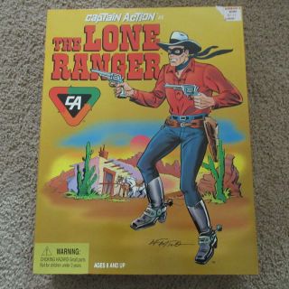 1998 Captain Action As The Lone Ranger Doll Figure In The Box