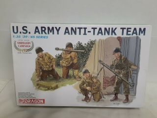 Dragon U.  S.  Army Anti - Tank Team Soldiers Wwii Normandy Campaign Kit 6237 1:35