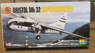 Airfix: Unbuilt 1/72 Bristol Mk32 Superfreighter W/ S&m Custom Decal Sheet