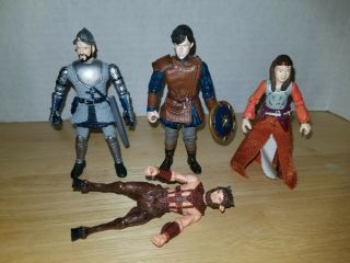 Disney 4 Various 1:18 Scale Chronicles Of Narnia Action Figures In Good Shape