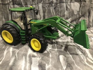 Ertl 1/16 Scale John Deere Big Farm Model 6210r Tractor With Loader 46074 Lights