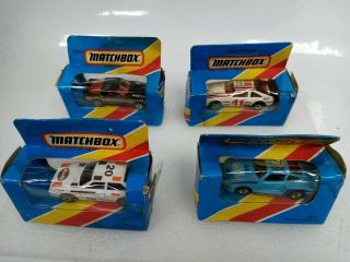 Bundle Of 4 Vintage Matchbox Cars In Boxes 1980 