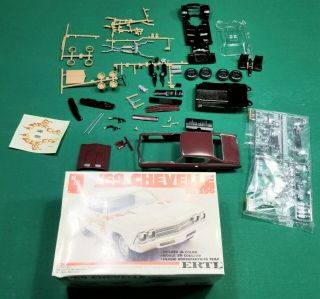 Vintage Amt Ertl 1969 Chevelle Ss 3961/25 Scale Model Kit 6567 Opened,  Started