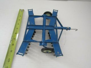 Ertl Farm Tractor 1:16 Scale Accessory Blue Ford 4 Row Disc Plow Cultivater