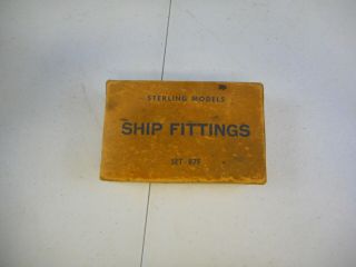 Vintage Sterling Models Ship Fittings Empty Box