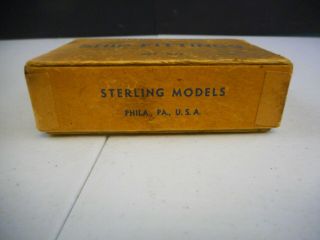Vintage Sterling Models Ship Fittings Empty Box 2