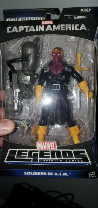 Marvel Legends Captain America Soldiers Of A.  I.  M.  Baf Mandroid Hasbro Baron Zemo