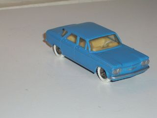 Dinky Toys.  552 French Dinky Blue Chevrolet Corvair Restored