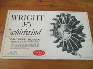 Williams Bros Wright J - 5 Whirlwind Engine Kit 1.  5 " =1 