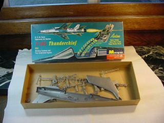 Vintage Monogram U S Air Force F - 105 Thunderchief Model Airplane Kit Box Only