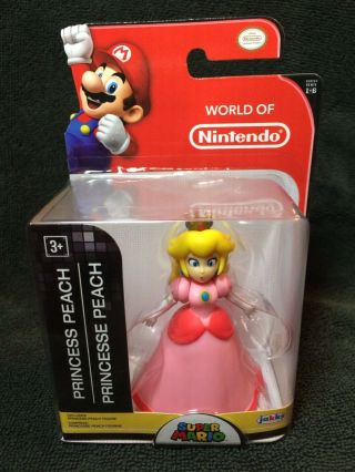 Princess Peach World Of Nintendo 2.  5 " Figure Series 1 - 6 2015