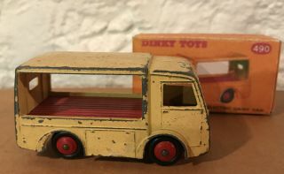 Dinky Toys No.  490 Electric Dairy Van NCB 30v w/ Box 2