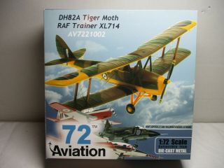 72 Aviation 1/72 Dh82a Tiger Moth Raf Trainer Xl714 Limited Av - 72 - 21 - 002