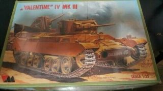 Rpm Vm Valentine Iv Mk Iii British Tank 1/35 Scale Open Box Complete