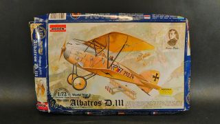 Vintage Roden Albatros D.  111 1/72 Scale Model Kit Ro 026