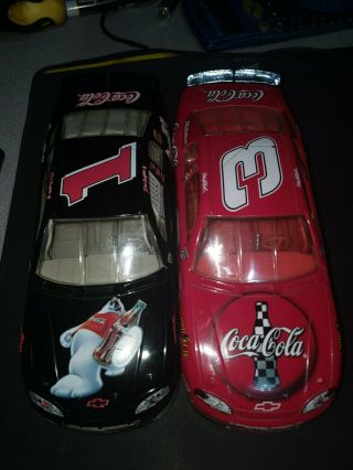 1998 Dale Earnhardt Sr & Jr 3 & 1 Red & Black Coca - Cola Winners Circle 1:24