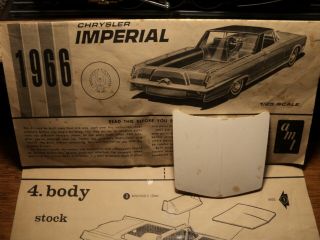 Plastic Model Car Junkyard 1:25 Scale Chrysler Imperial Hood Only