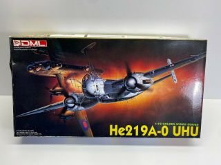 Dml 1/72 Scale Golden Wings He219a - 0 Uhu Boxed Model Kit Photoetch