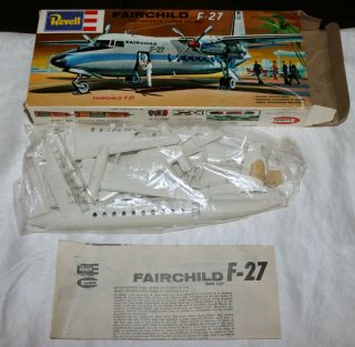 1975 Revell Lodela Mexico H - 297 Fairchild F - 27 1:94 Scale Model Bag W Box
