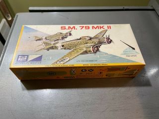 Vintage Airfix/mpc Model Kit 1/72 Italian Bomber Sm 79 Mk Ii Kit No.  1101 - 100