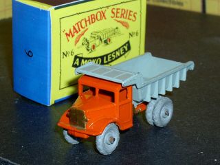 Matchbox Moko Lesney Euclid Quarry Truck 6 A1 Mw F - C Sc5 V/nm Crafted Box