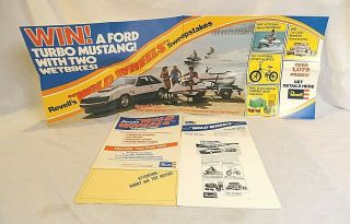 1979 Revell Ford Turbo Mustang,  Wetbikes Contest Model Kit Promo Poster Kit