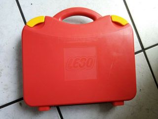 Lego Plastik Sammelbox In Rot (schließbarer Koffer,  Ca.  28x24x5 Cm) -