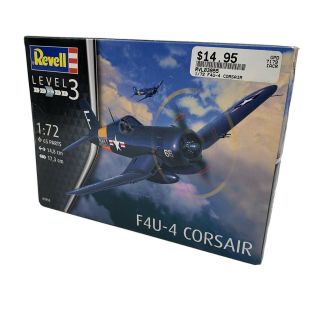 Nob 2016 Revell F4u - 4 Corsair 1:72 Model 03955 100 Complete And Resealed W