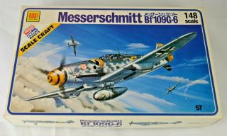 Otaki Ot2 - 25 Messerschmitt Bf109g - 6 Fighter Plane 1:48 Scale Model Kit