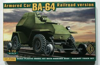 Ace 72264 1/72 Ba - 64 Soviet Ww2 Light Armored Car Railway Version