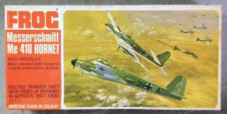 Frog 1/72 Messerschmitt Me 410 Hornet Vintage Plastic Model Kit