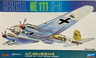 1/144 Ww2 Bomber : Heinkel He - 111h - 6 [germany] 447 : Crown