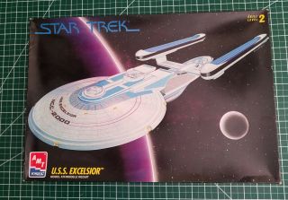 Star Trek 1/1400 Uss Excelsior - Amt Partially Assembled