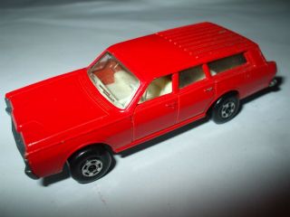 Matchbox Lesney Superfast 73 Mercury Commuter In Bright Red,  No Label Vnmint