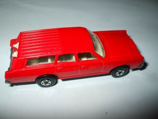Matchbox Lesney Superfast 73 Mercury Commuter in bright red,  no label VNMINT 2