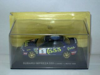 1/43 1/43eme Subaru Impreza 555 Sainz Moya 1995 Rallye Rally Model Car Coche