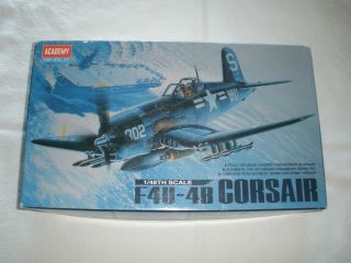 1/48 Scale Vought F4u - 4b Corsair By Academy; Open Box; Parts In Bags
